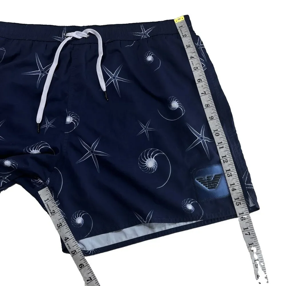 NEW Emporio Armani Men's Nautical Print Swim Trunks - Size XXL (EU 56)